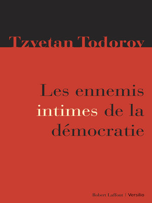 cover image of Les ennemis intimes de la démocratie